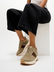 FitFlop Cream F-Mode Flow Sneaker Trainers - Image 1 of 4