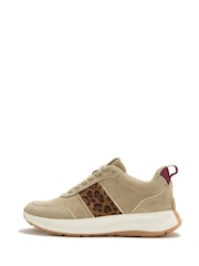 FitFlop Cream F-Mode Flow Sneaker Trainers - Image 2 of 4