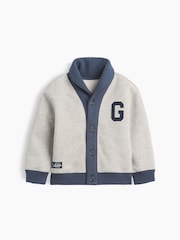 Gap Grey Baby and Toddler VintageSoft Varsity Shawl Cardigan (6mths-5yrs) - Image 1 of 2