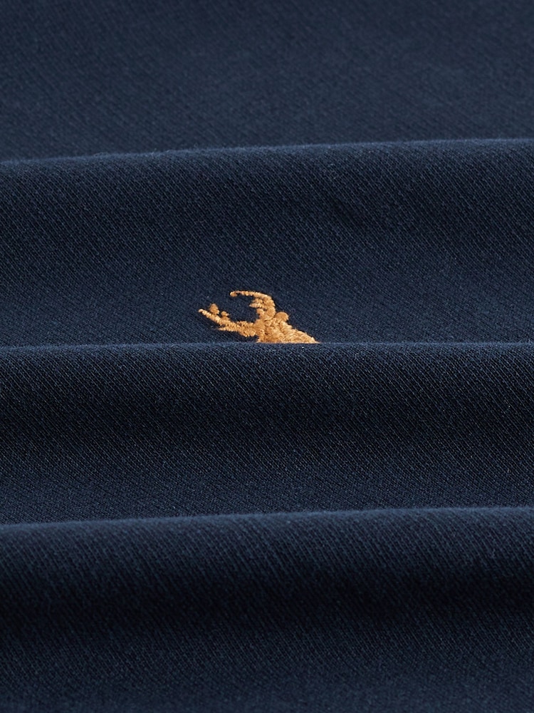 Navy Blue Lightweight Oversized Zip Up Hoodie - Image 10 of 10