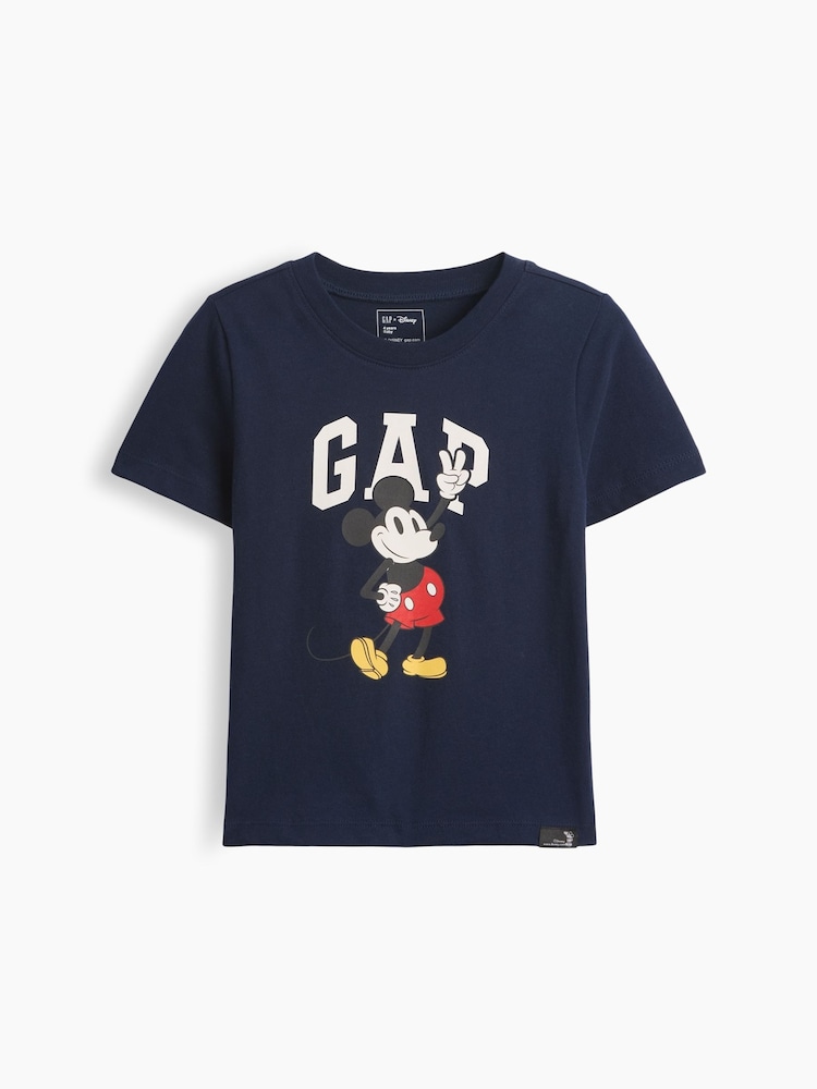 Karinio jūrų laivyno Mikis Pelytė - „Gap Disney“ marškinėliai su Peliuko Mikio logotipu (6mėn.-5met.) - 1 paveikslėlis iš 3