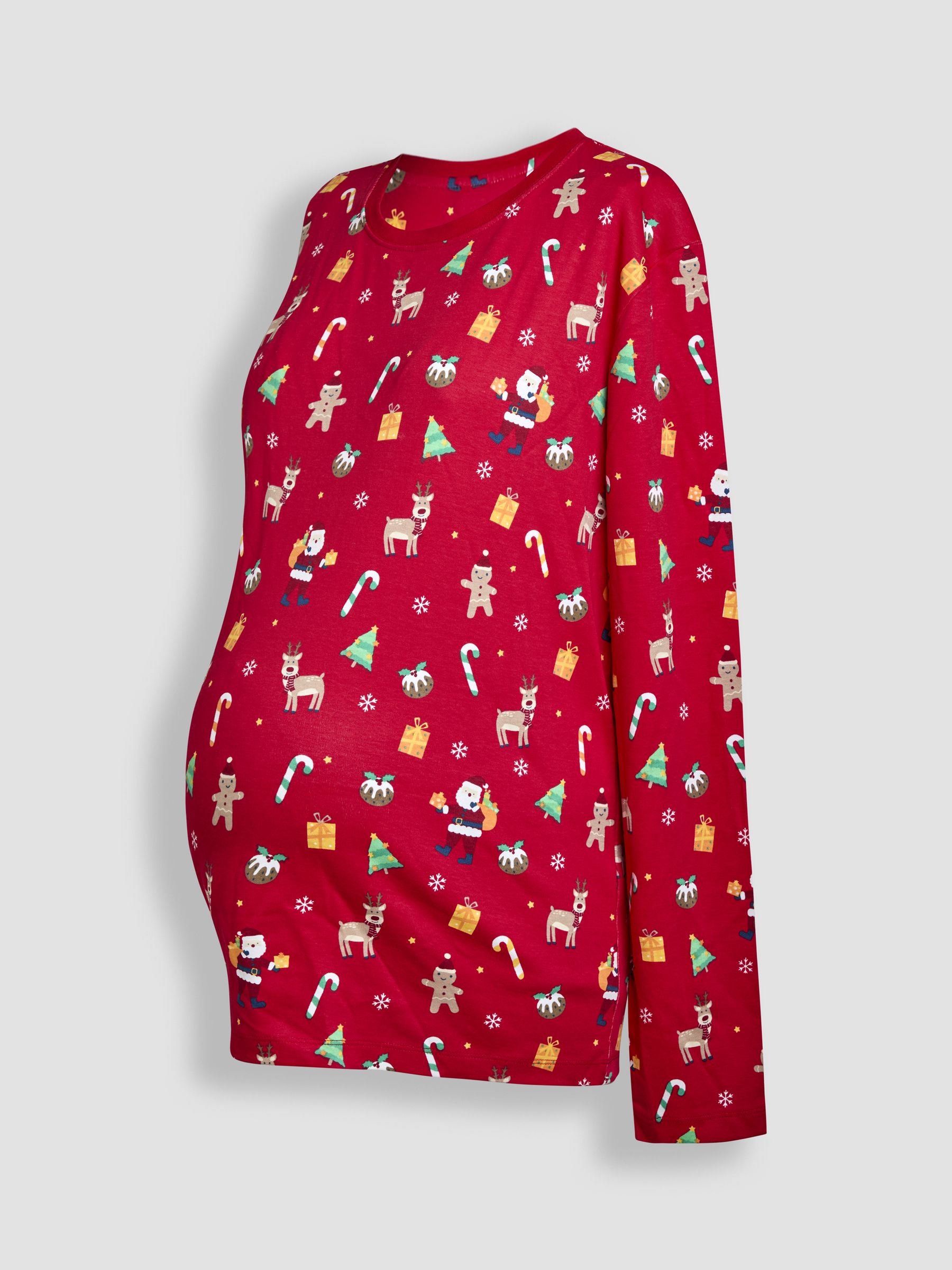 JoJo Maman Bebe Red Christmas Pyjamas Set L Womens