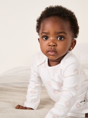 The White Company Pink Lion Sleepsuit - Image 3 of 4