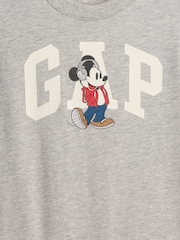 Pilka - „Gap Disney“ marškinėliai su Peliuko Mikio logotipu (6mėn.-5met.) - 3 paveikslėlis iš 3