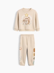 Gap Beige × Disney Baby and Toddler VintageSoft Sweat Set (6mths-5yrs) - Image 1 of 2