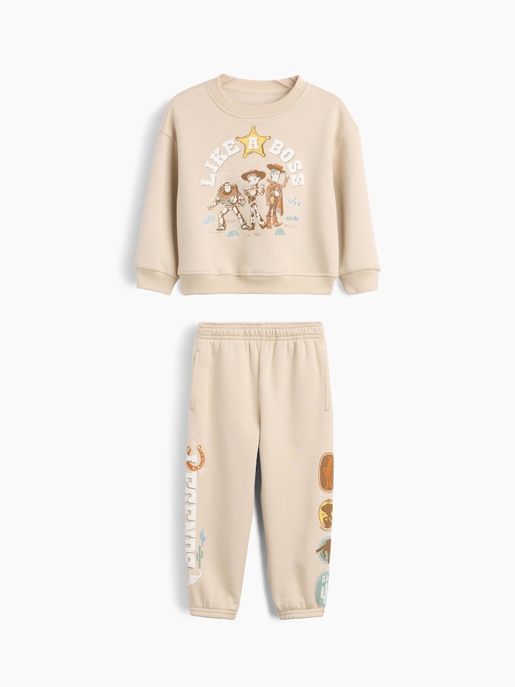 Gap Beige × Disney Baby and Toddler VintageSoft Sweat Set (6mths-5yrs) - Image 1 of 2 Gap Beige × Disney Baby and Toddler VintageSoft Sweat Set (6mths-5yrs) - Image 1 of 2
