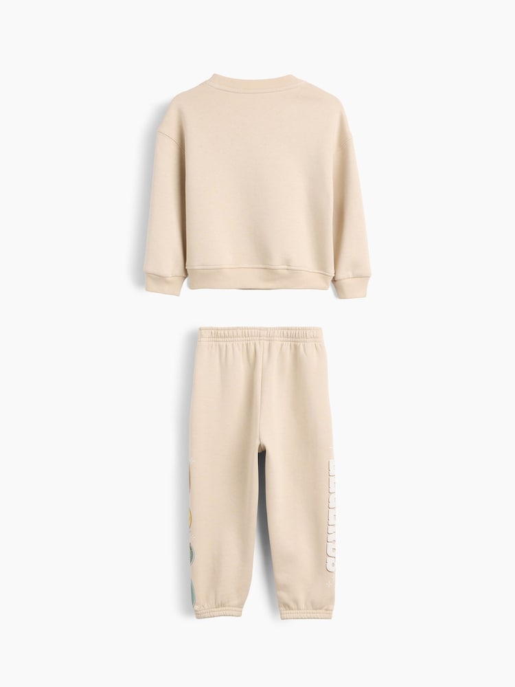 Gap Beige × Disney Baby and Toddler VintageSoft Sweat Set (6mths-5yrs) - Image 2 of 2 Gap Beige × Disney Baby and Toddler VintageSoft Sweat Set (6mths-5yrs) - Image 2 of 2