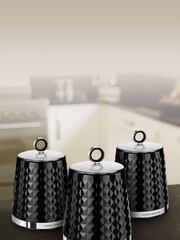 Morphy Richards Set of 3 Clear Dimensions Storage Jars - Image 1 of 4