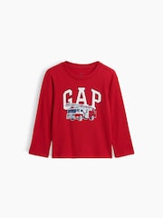 Gap Red Graphic Long Sleeve T-Shirt (6mths-5yrs) - Image 1 of 3