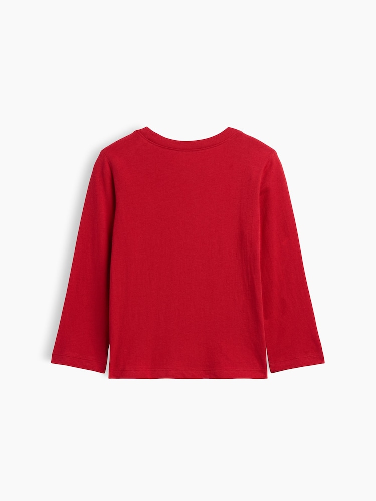Gap Red Graphic Long Sleeve T-Shirt (6mths-5yrs) - Image 2 of 3