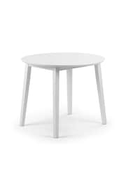 Julian Bowen White Coast Dining Table and 4 Chairs Set - Image 4 of 7