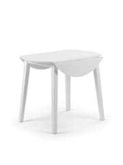 Julian Bowen White Coast Dining Table and 4 Chairs Set - Image 5 of 7