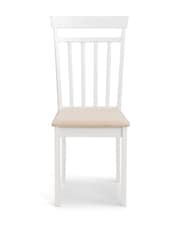 Julian Bowen White Coast Dining Table and 4 Chairs Set - Image 6 of 7