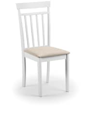 Julian Bowen White Coast Dining Table and 4 Chairs Set - Image 7 of 7