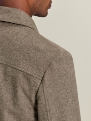 Charles Tyrwhitt Natural Oatmeal Pure Wool Jacket - Image 5 of 6