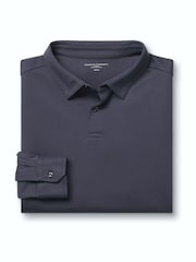 Charles Tyrwhitt Purple Long Sleeve Cotton Polo Shirt - Image 6 of 8