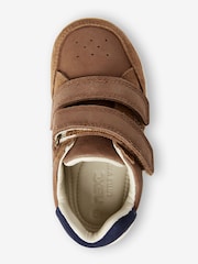 Tan Brown Standard Fit (F) Touch Fastening Leather First Walker Baby Shoes - Image 11 of 13
