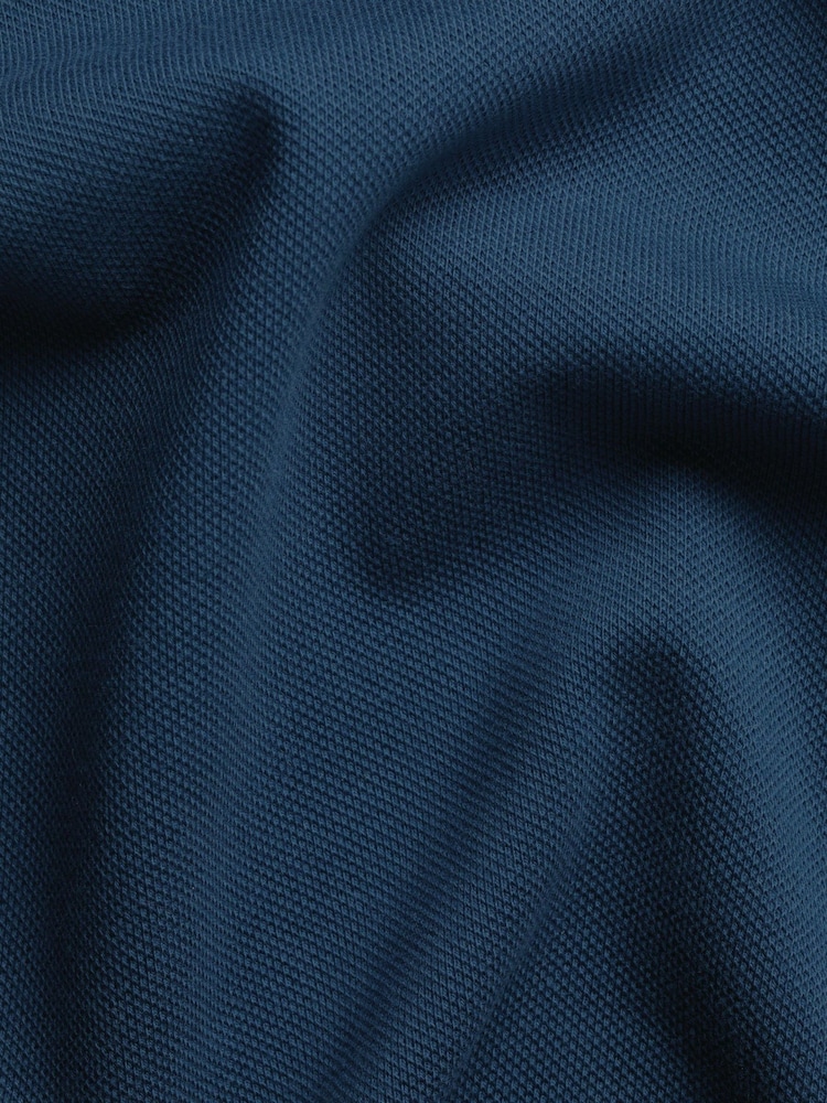 Petrolblau - Charles Tyrwhitt Langarm-Polo-Shirt aus Baumwoll-Stretch-Smart-Piqué - Bild 6 von 6 Petrolblau - Charles Tyrwhitt Langarm-Polo-Shirt aus Baumwoll-Stretch-Smart-Piqué - Bild 6 von 6