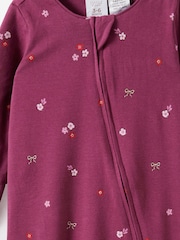 Cotton On Purple Growie Long Sleeve Zip Romper - Image 2 of 3