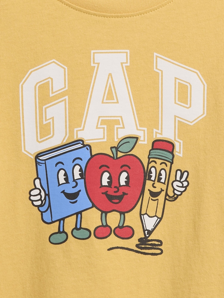 Gap Yellow Graphic Long Sleeve T-Shirt (6mths-5yrs) - Image 3 of 3