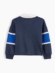 Gap Navy/Blue Colourblock Rugby Polo Shirt (6mths-5yrs) - Image 3 of 4
