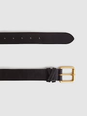 Reiss Black Annie Leather Buckle Belt - Image 4 of 4