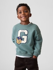 Teal Green - Gap Vintage φούτερ με λογότυπο varsity (6μηνών-5ετών) - Εικόνα 1 από 4