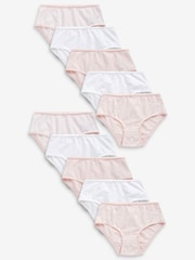 Pink/Weiß, Stern - 10er-Pack Slips (1.5–16 J.) - Bild 1 von 8