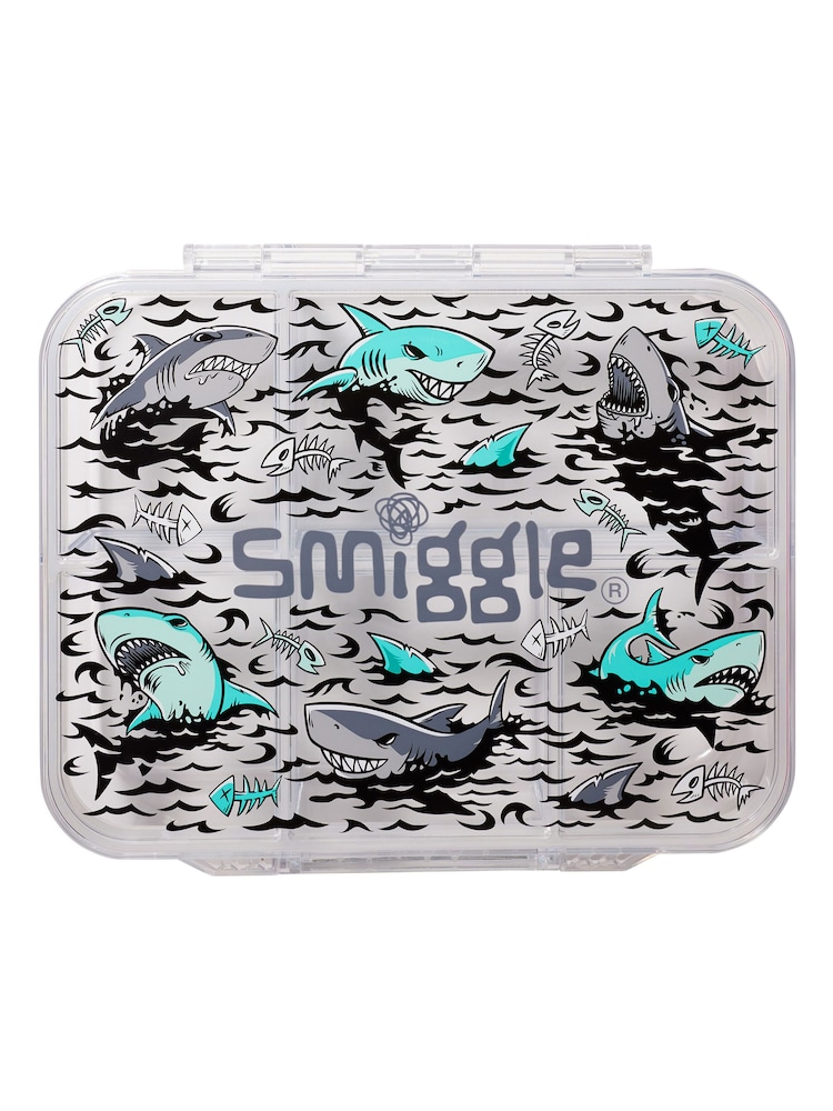 Smiggle Grey Wild Side Large See Through Bento lunchbox - Image 1 of 3