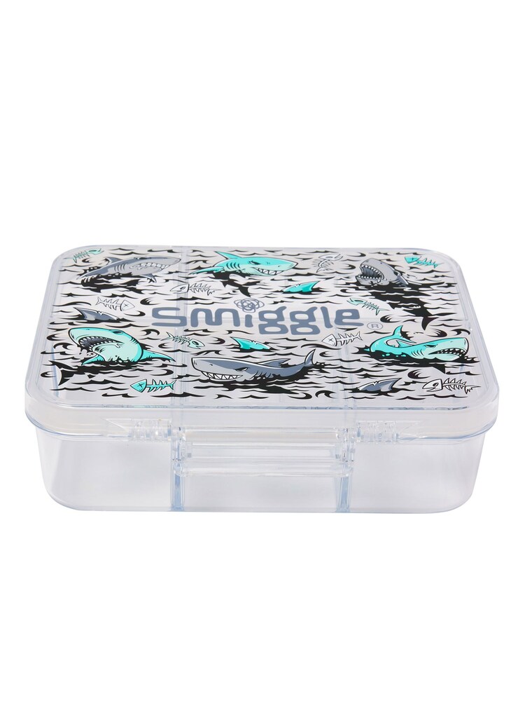 Smiggle Grey Wild Side Large See Through Bento lunchbox - Image 2 of 3