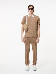 Lacoste Monogram Polo Shirt - Image 4 of 7