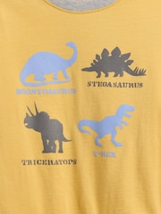 Gap Yellow Dinosaur Graphic Long Sleeve T-Shirt (6mths-5yrs) - Image 3 of 3