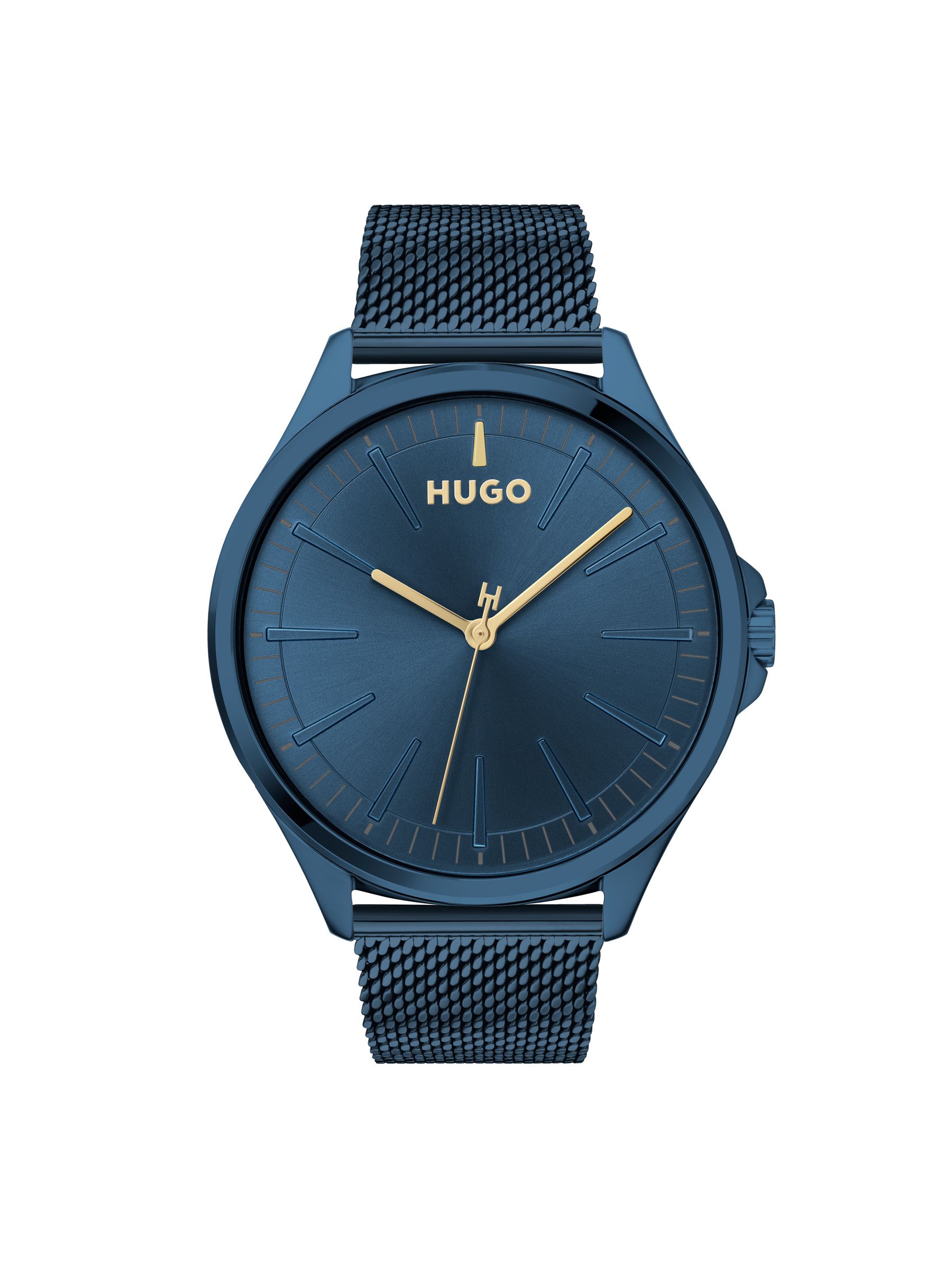 Hugo Men's Steel 50M Blue Smash Ip Mesh Bracelet Watch - W45253 1530136 - Image 4