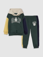 Gap Green/Beige VintageSoft Hoodie & Joggers Set (6mths-5yrs) - Image 1 of 5
