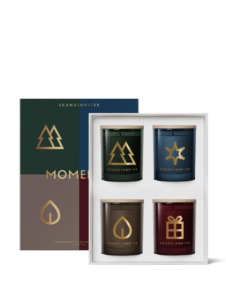 Skandinavisk Moments Scented Candle Gift Set 65g x 4 - Image 2 of 4 Skandinavisk Moments Scented Candle Gift Set 65g x 4 - Image 2 of 4