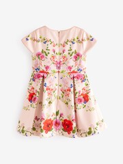 Baker by Ted Baker Pink Satin Floral Dress - Image 2 of 8