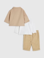 River Island Bear Shacket 3 Piece Set - صورة 2 من 5
