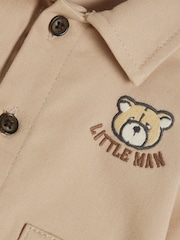 River Island Bear Shacket 3 Piece Set - صورة 4 من 5