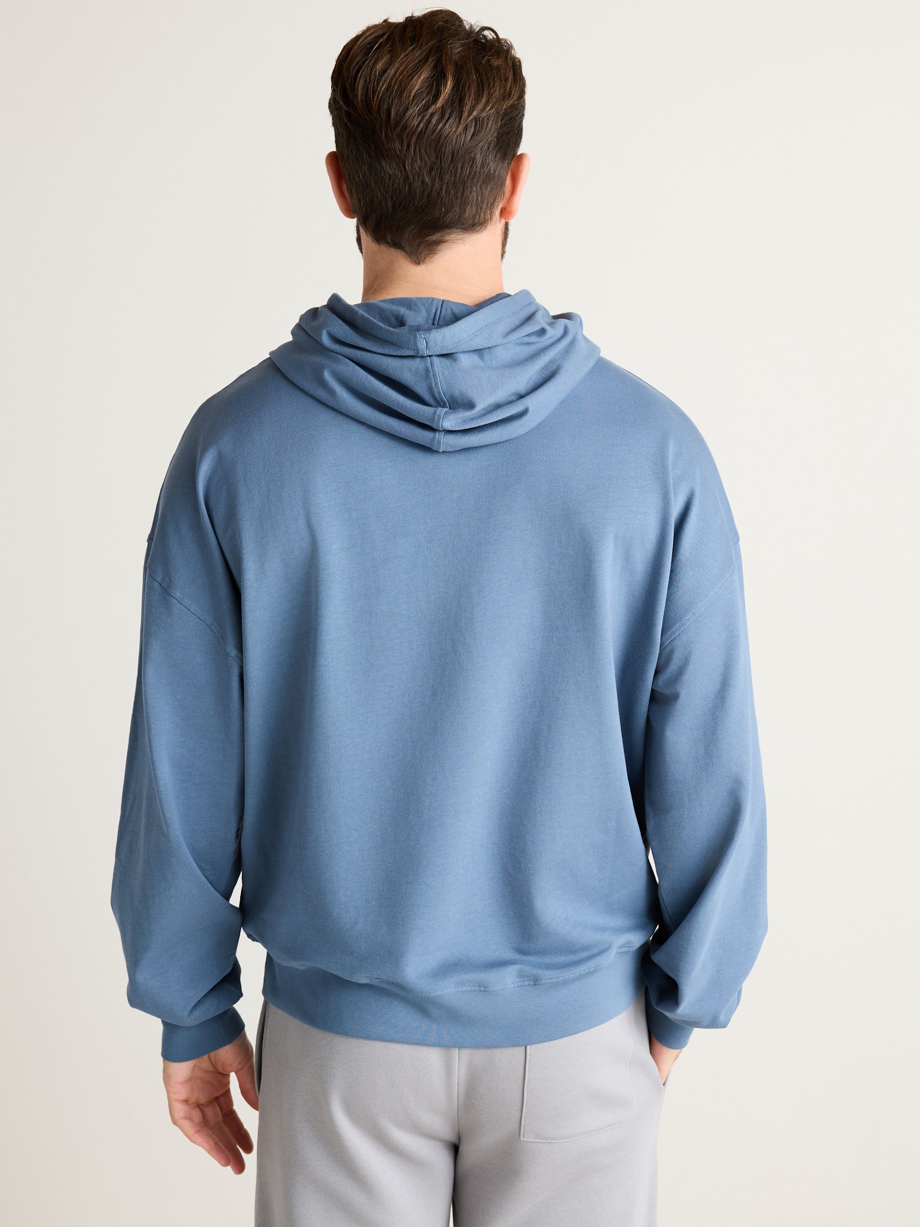 Buy Blue Lightweight Oversized Zip Up Hoodie from Next Luxembourg