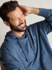 Blau - Leichter Oversize-Hoodie mit Reißverschluss - Bild 5 von 8