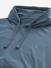 Blau - Leichter Oversize-Hoodie mit Reißverschluss - Bild 7 von 8