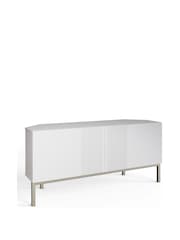 Frank Olsen White Iona 2 Door Corner TV Unit with Smart Features - Image 4 of 7