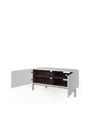Frank Olsen White Iona 2 Door Corner TV Unit with Smart Features - Image 5 of 7