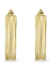 Beaverbrooks 9ct Gold Hoop Earrings - Image 1 of 4