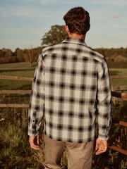 Black/White Textured Check Shacket - Image 3 of 8