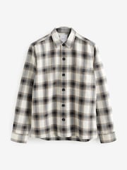 Black/White Textured Check Shacket - Image 6 of 8