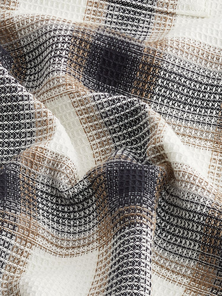 Black/White Textured Check Shacket - Image 8 of 8