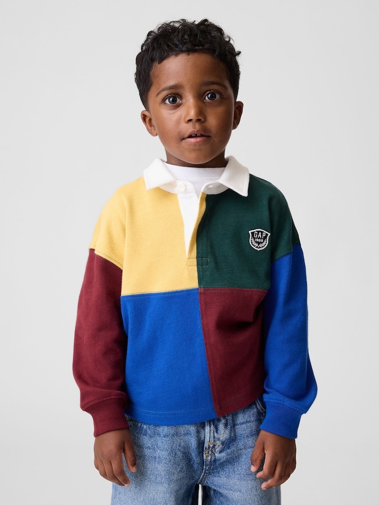 Gap Multi Colourblock Rugby Polo Shirt (6mths-5yrs) - Image 1 of 4