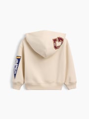 Gap Cream Vintage Soft Varsity Logo Zip-Up Hoodie (6mths-5yrs) - Image 2 of 2