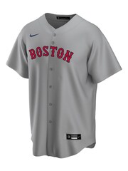 Nike Grey Boston Red Sox Official Replica Road Jersey - Image 2 of 3